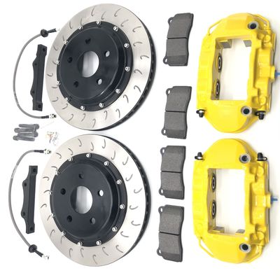 6061 Aluminum 4 Pots Brake System Dual Rear Caliper 355x28mm Brake Disc