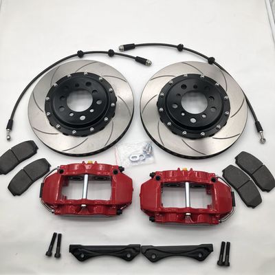 18in Wheel Iron 4 Pot Brake Kit Disc 330*28mm For Front